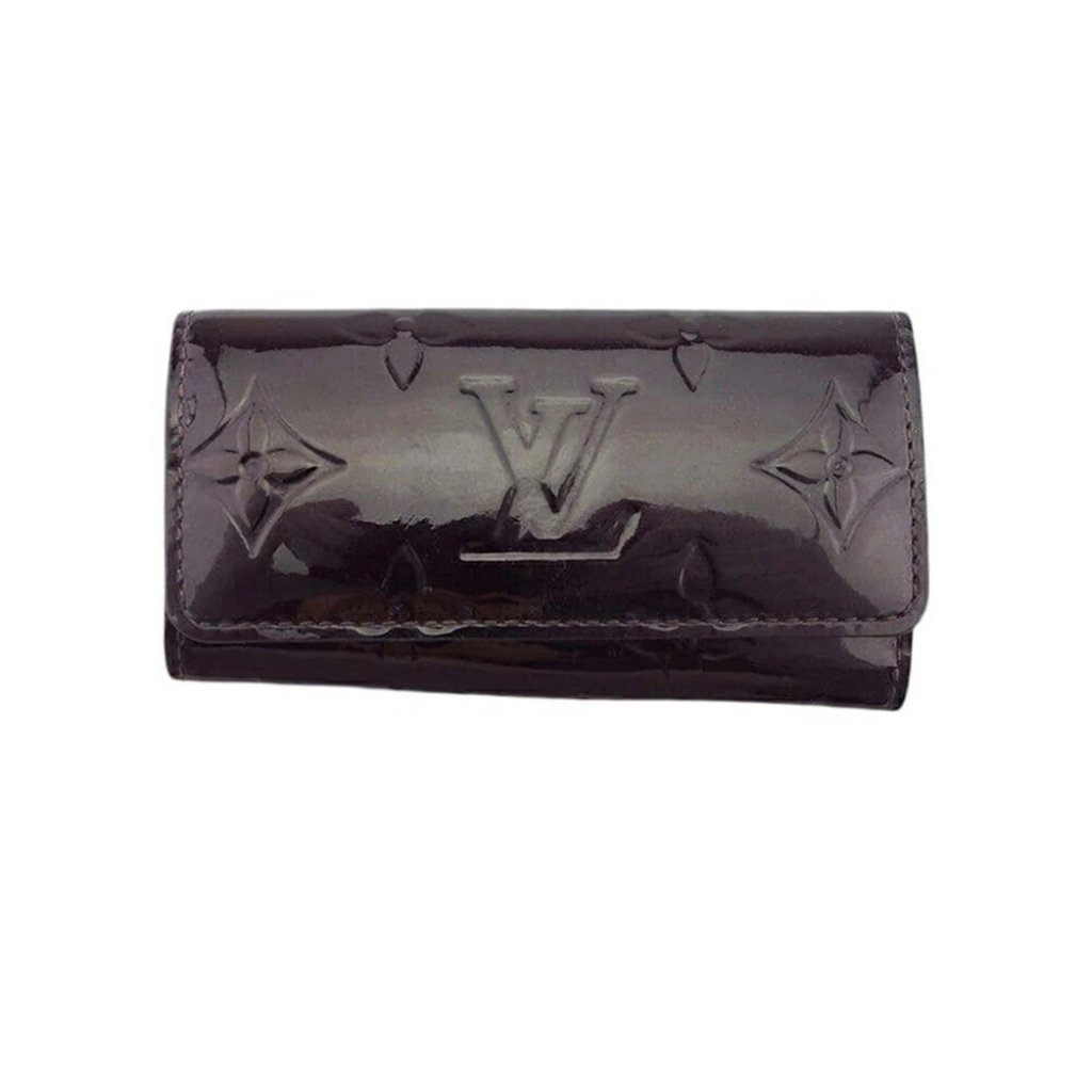 Louis Vuitton Key Case Verni Alamand (Purple) Gold Used